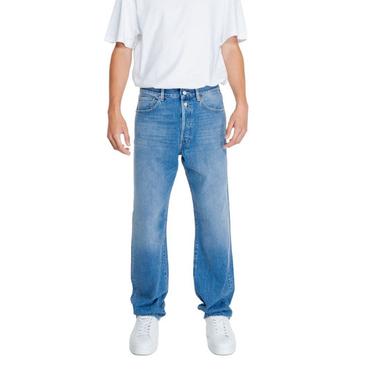 Replay Blue Cotton Relaxed Fit Jean Replay