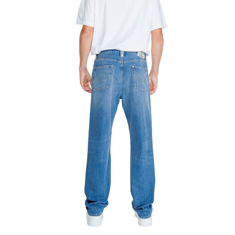 Replay Blue Cotton Relaxed Fit Jean Replay