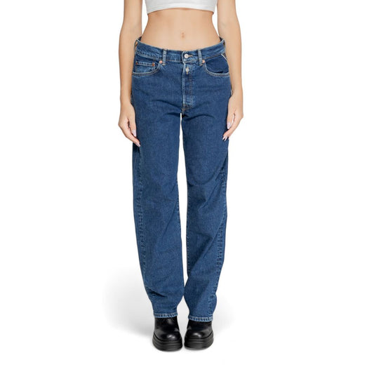 Replay Blue Cotton Mom Jean Replay