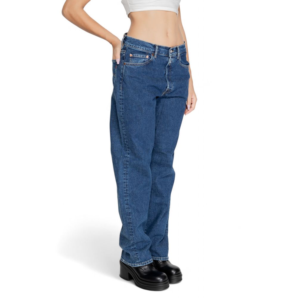 Replay Blue Cotton Mom Jean Replay