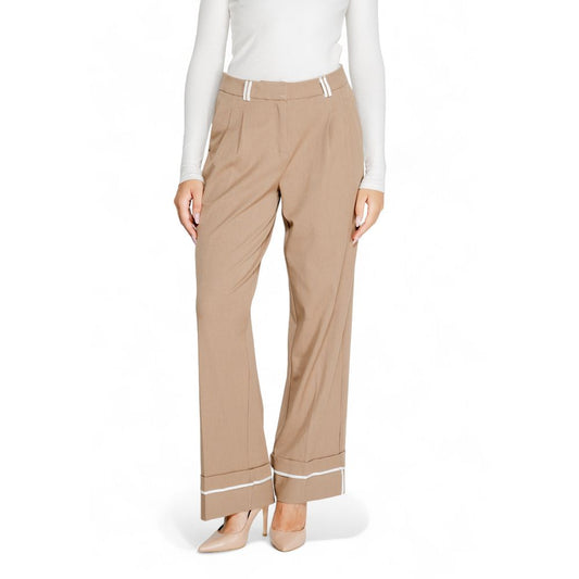 Only Brown Recycled Polyester Pant Only