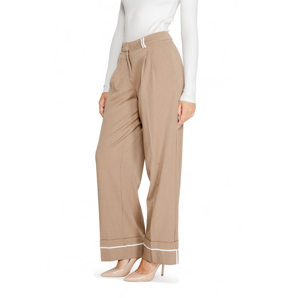 Only Brown Recycled Polyester Pant Only