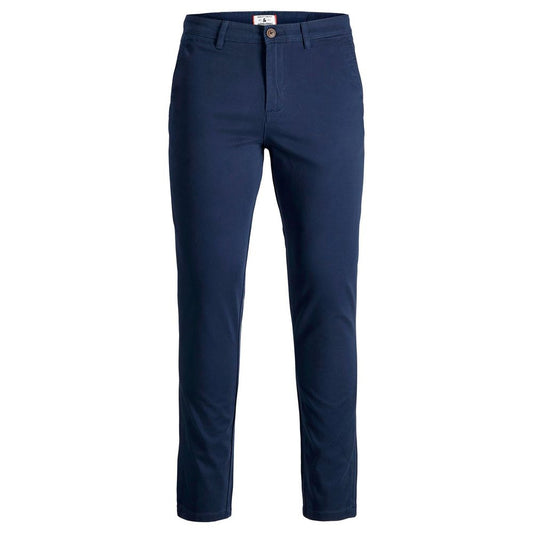 Jack Jones Blue Cotton Skinny Pant Jack Jones