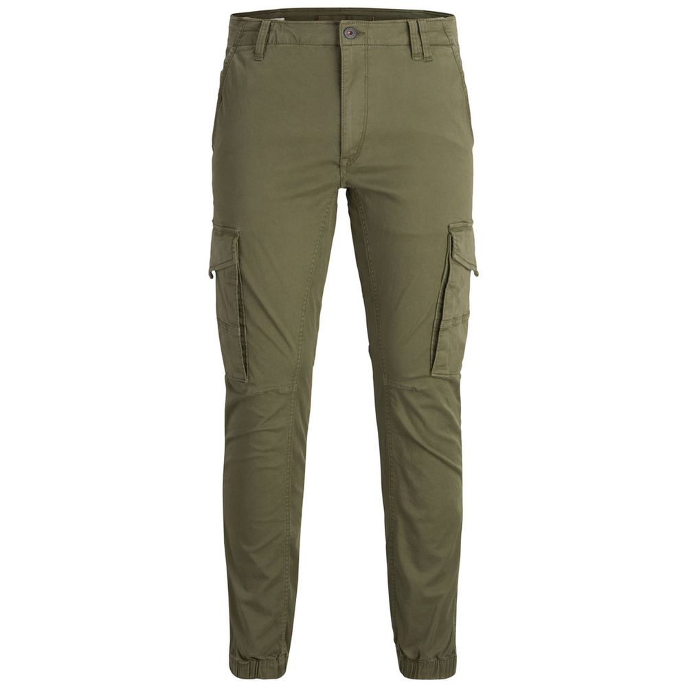 Jack Jones Green Cotton Skinny Pant Jack Jones