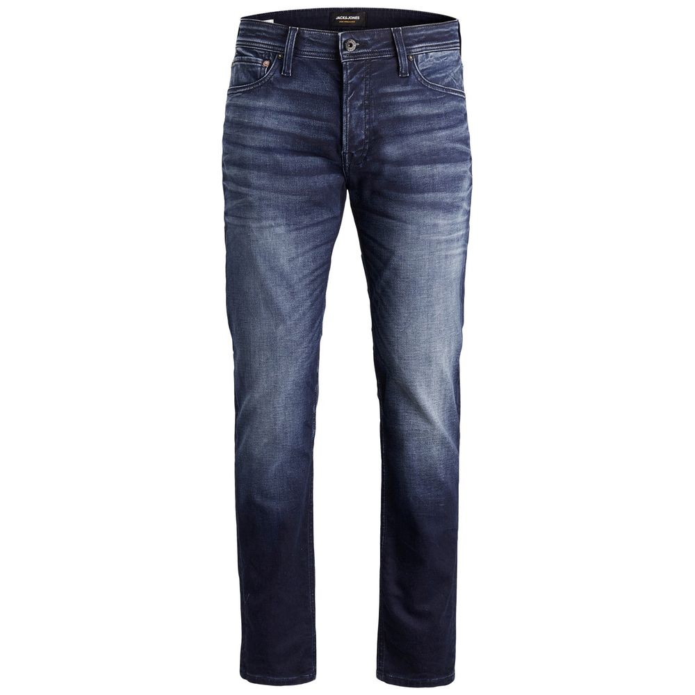 Jack Jones Blue Cotton Relaxed Fit Jean Jack Jones