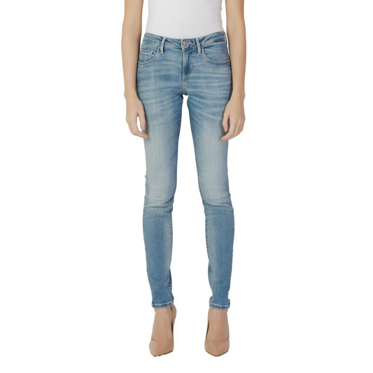 Guess Blue Cotton Skinny Jean Guess