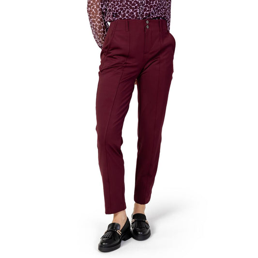 Street One Bordeaux Polyester Pant Street One