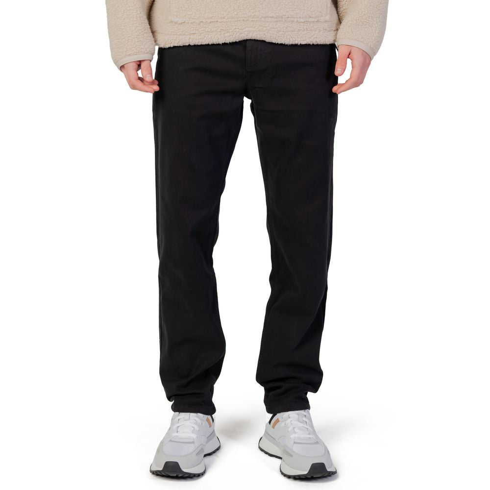 Hugo Boss Black Cotton Pant Hugo Boss
