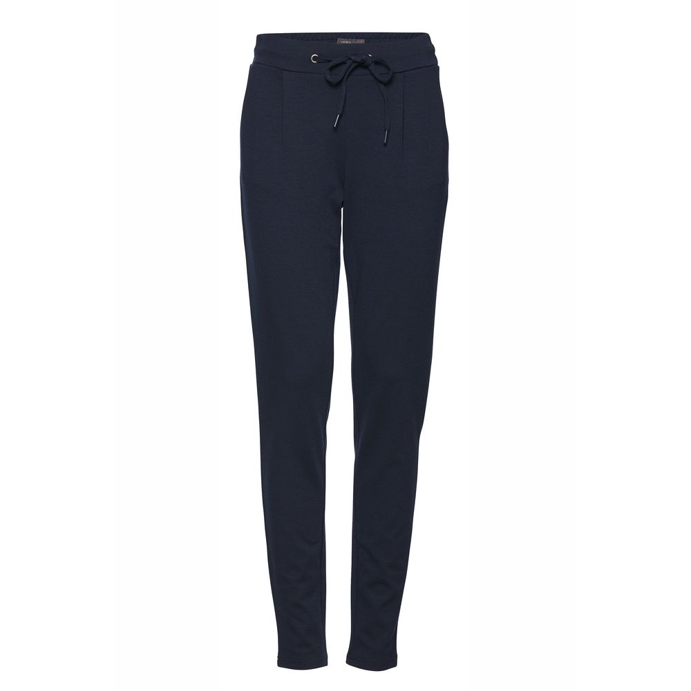 ICHI Blue Polyester Pant ICHI