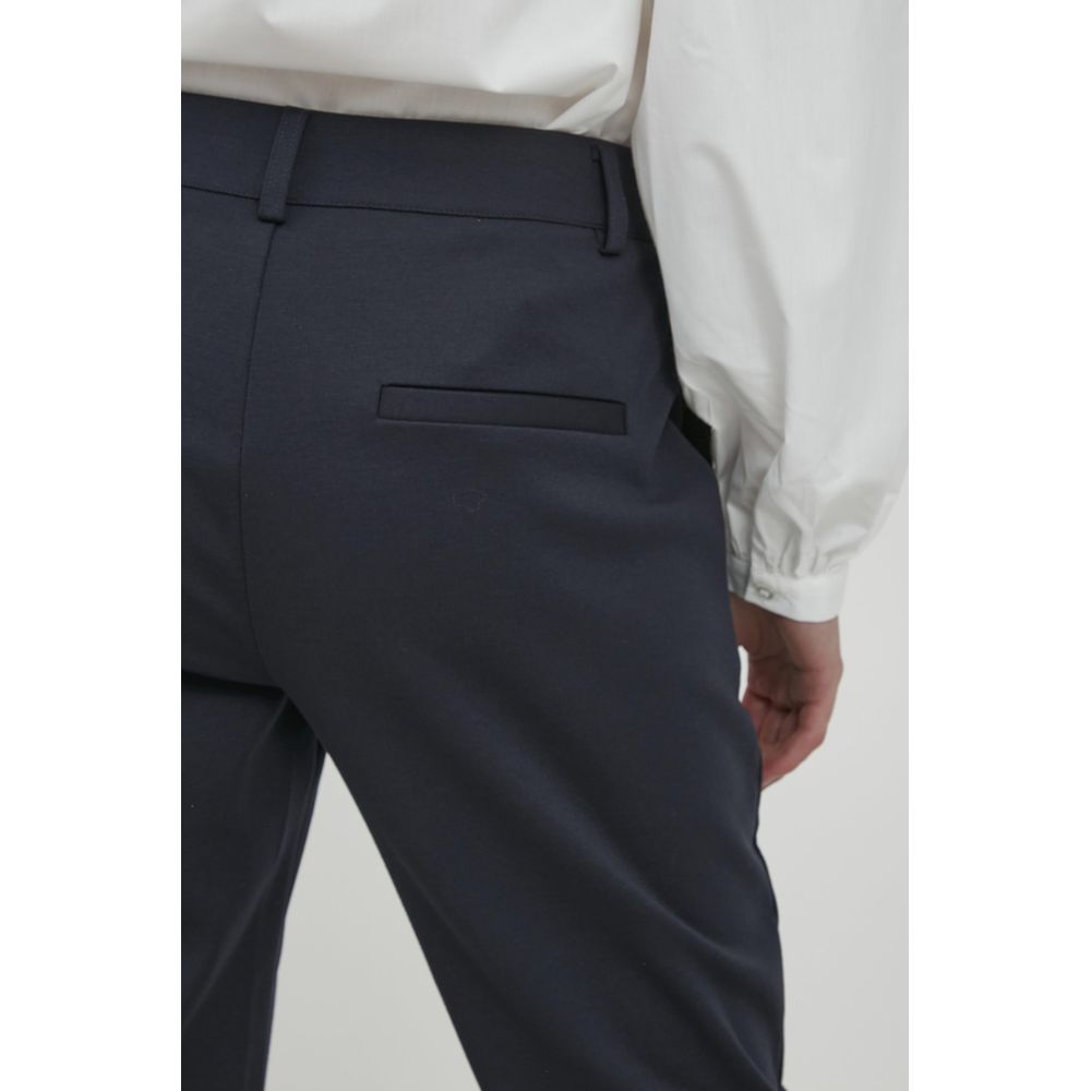 ICHI Blue Recycled Polyester Pant ICHI