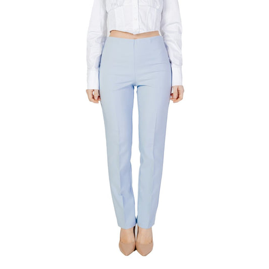 Sandro Ferrone Blue Polyester Pant Sandro Ferrone