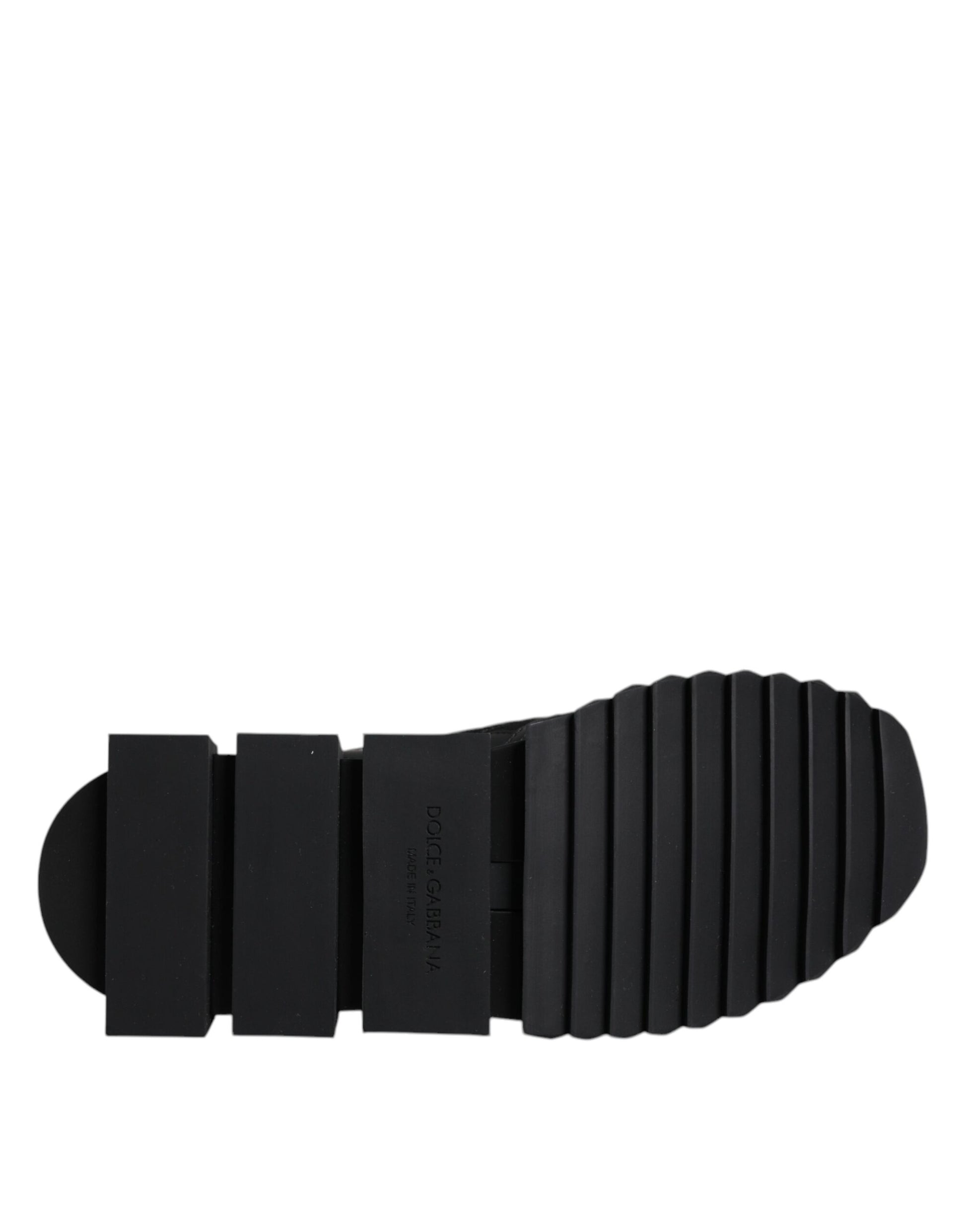 Dolce & Gabbana Black Sorrento Logo Men Sneakers Socks Shoes Dolce & Gabbana