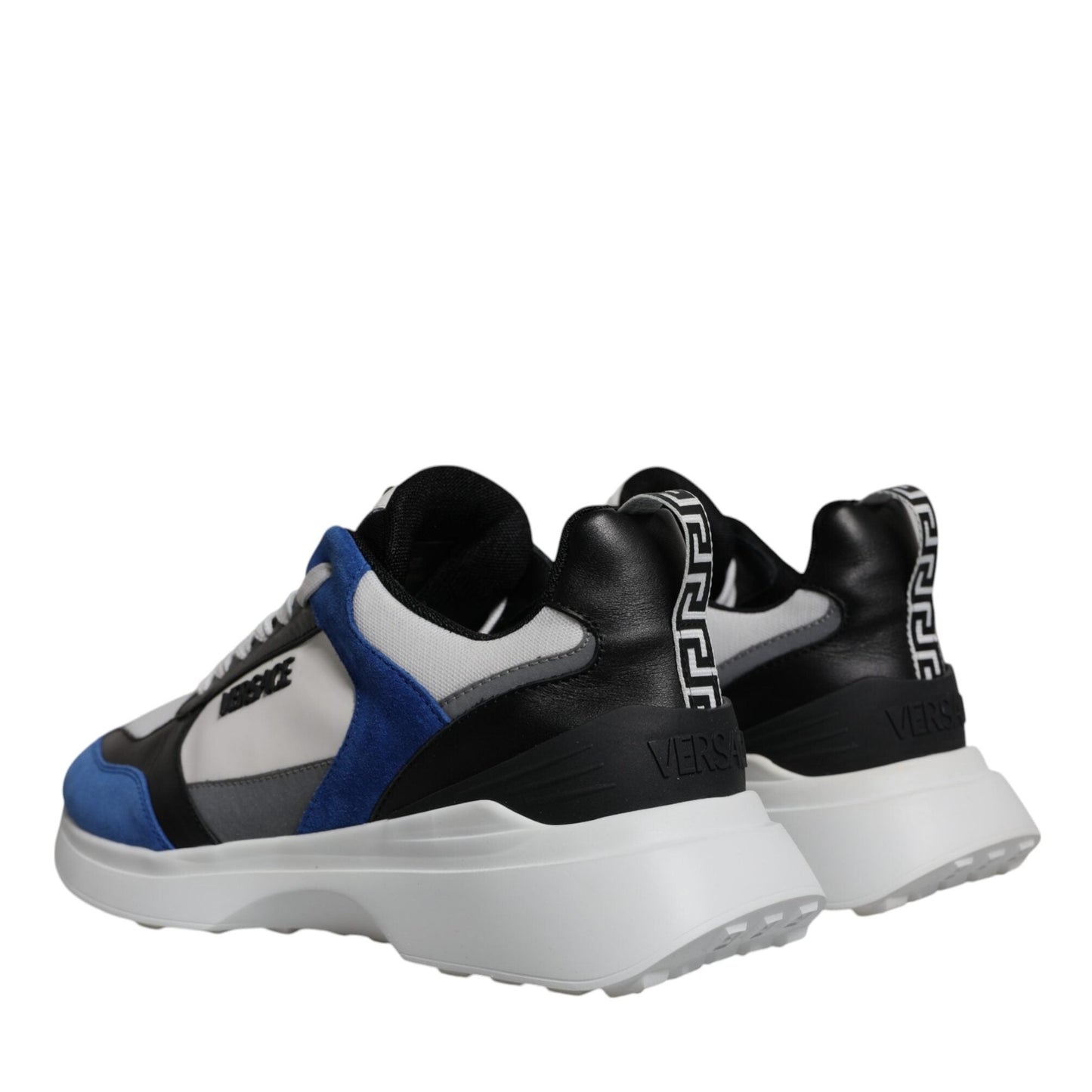 Versace Multicolor Canvas Quad Fabric Medusa Low Top Sneakers Shoes Versace