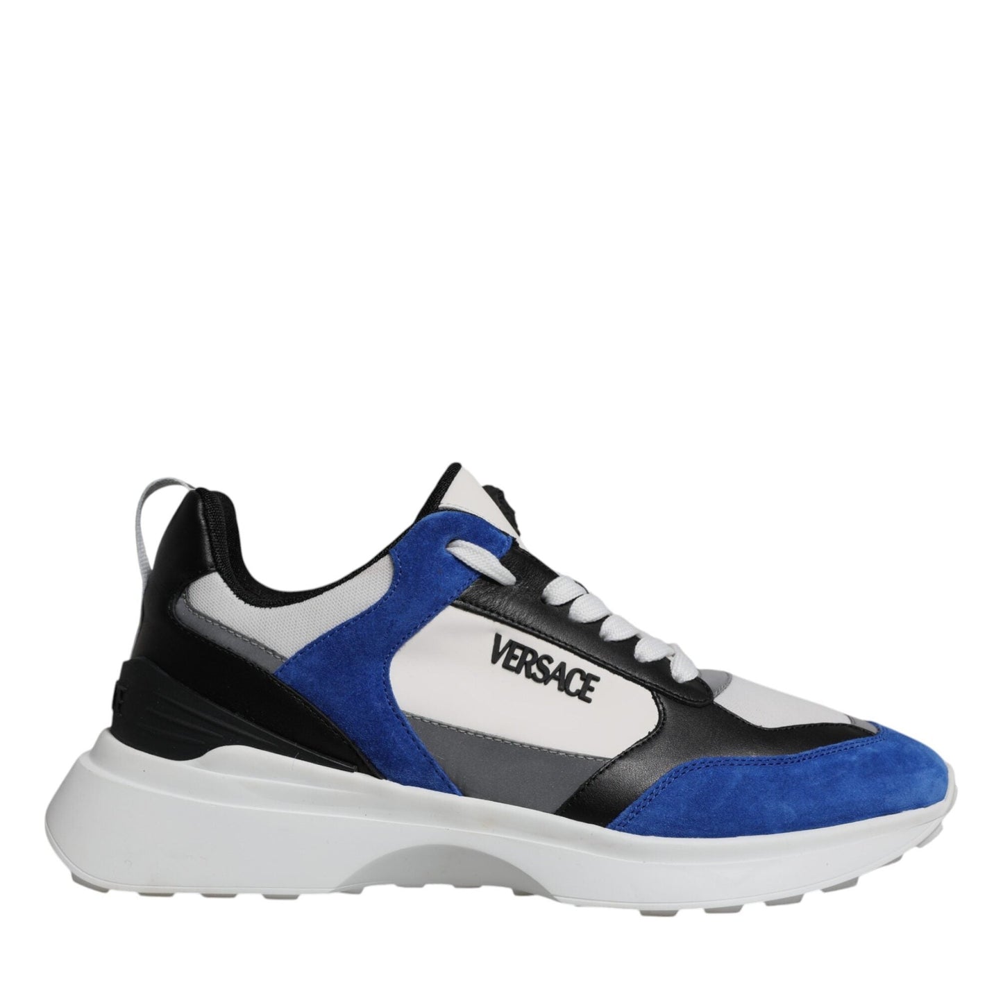 Versace Multicolor Canvas Quad Fabric Medusa Low Top Sneakers Shoes Versace