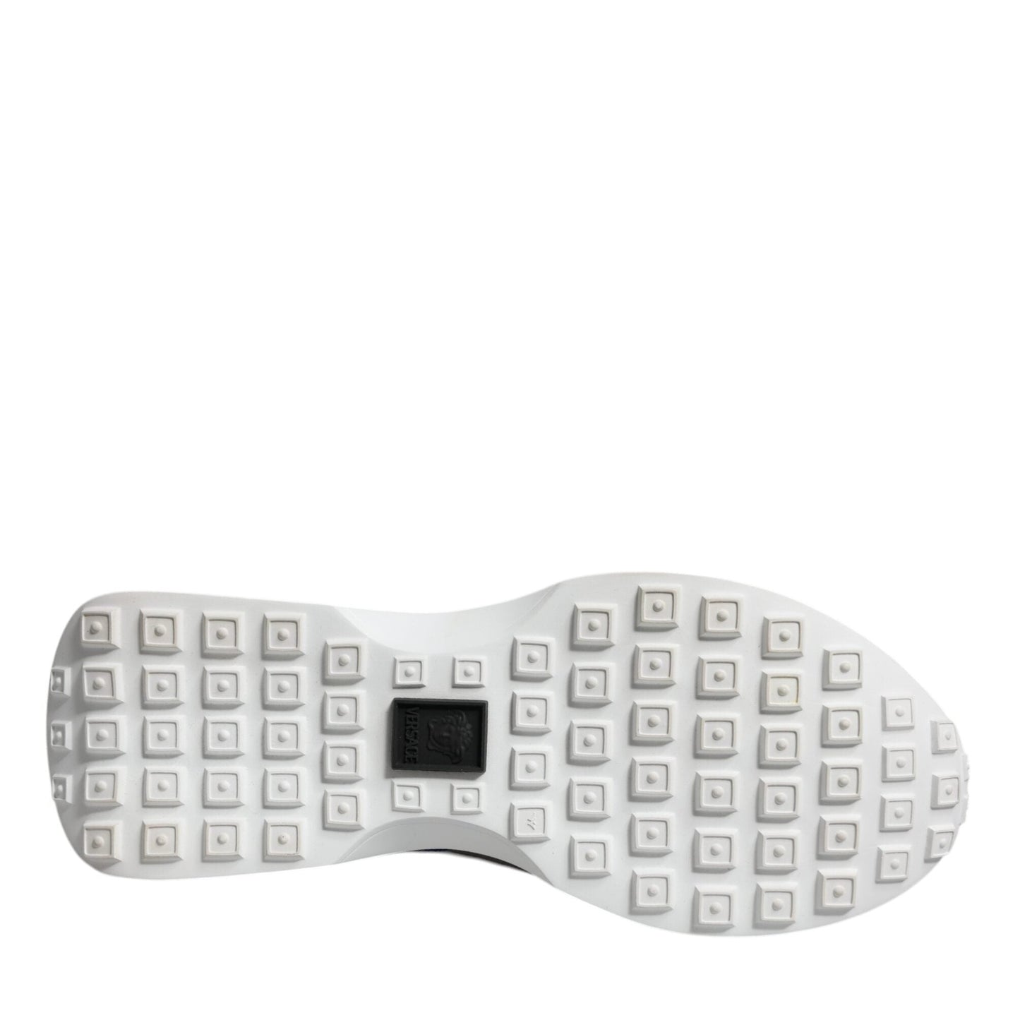 Versace Multicolor Canvas Quad Fabric Medusa Low Top Sneakers Shoes Versace