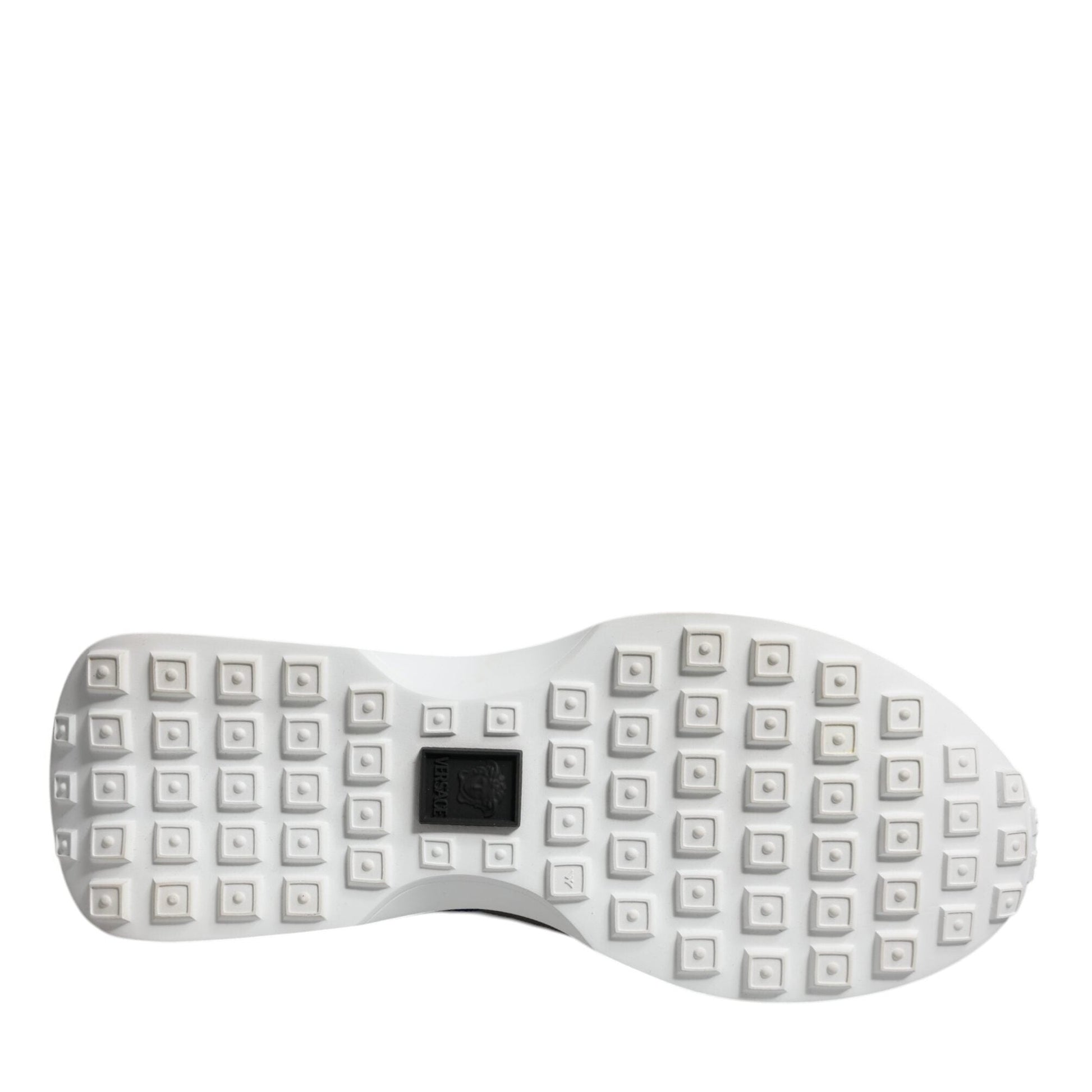 Versace Multicolor Canvas Quad Fabric Medusa Low Top Sneakers Shoes Versace