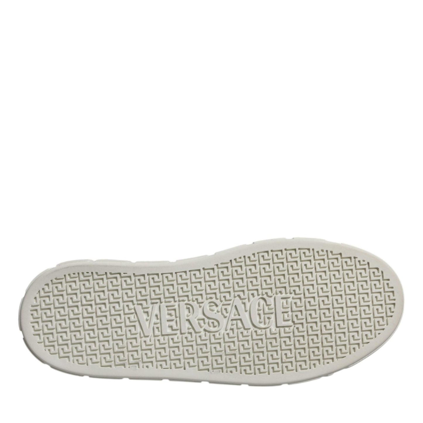 Versace White Brown Greca Print TPU Low Top Men Sneakers Shoes Versace