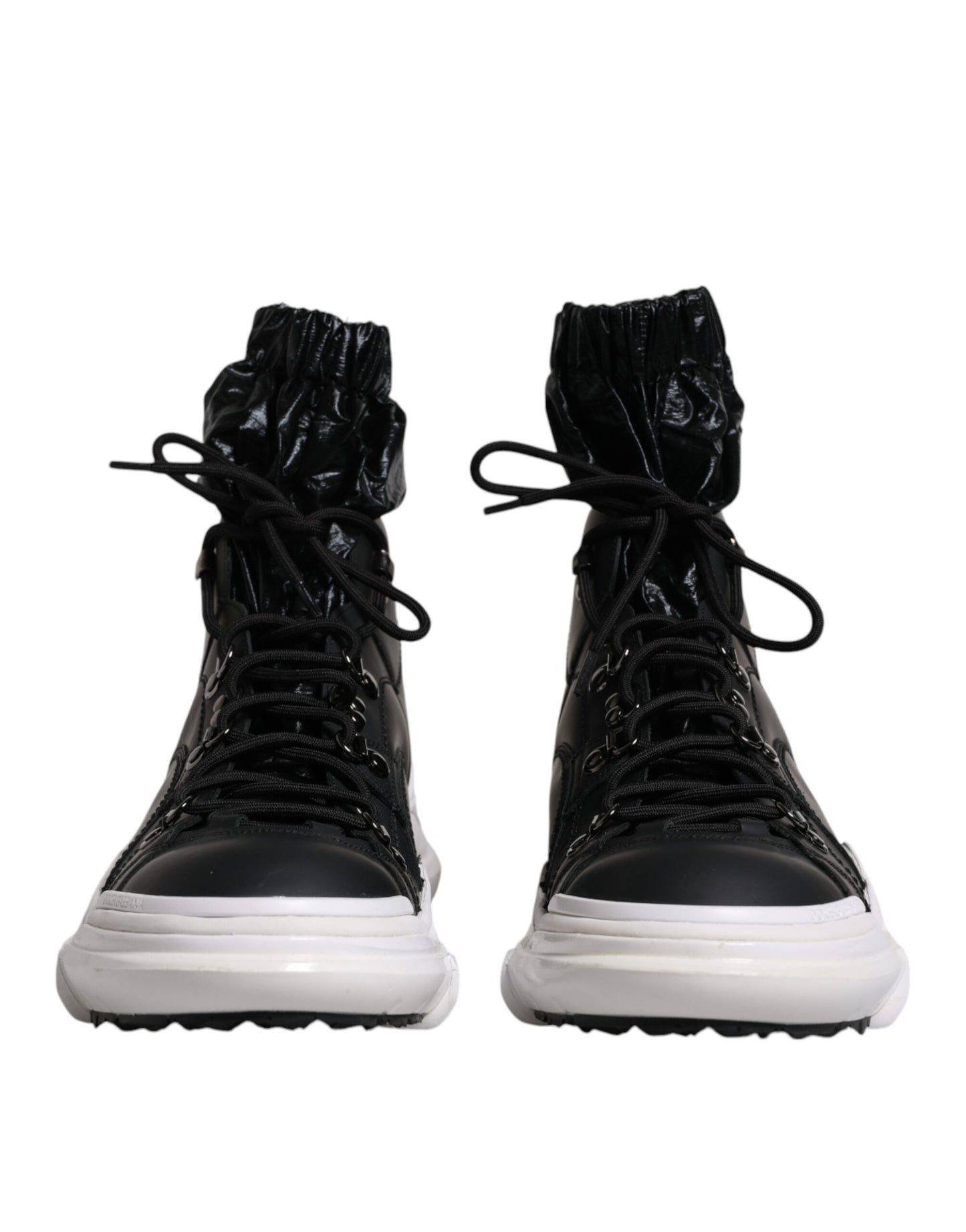 Dolce & Gabbana Black Nylon Galileo High Top Sneakers Shoes Dolce & Gabbana