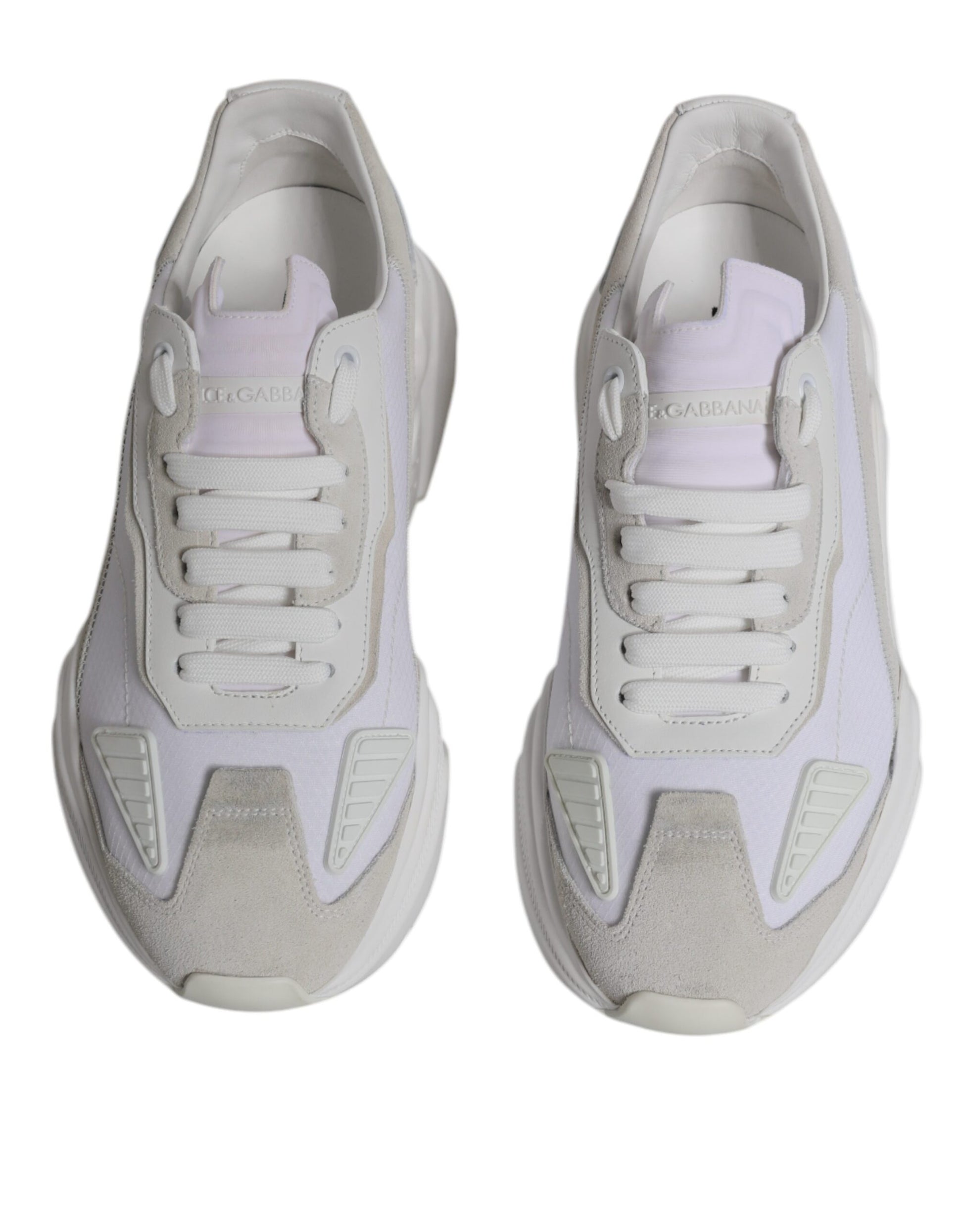 Dolce & Gabbana White Leather Daymaster Low Top Sneakers Shoes Dolce & Gabbana