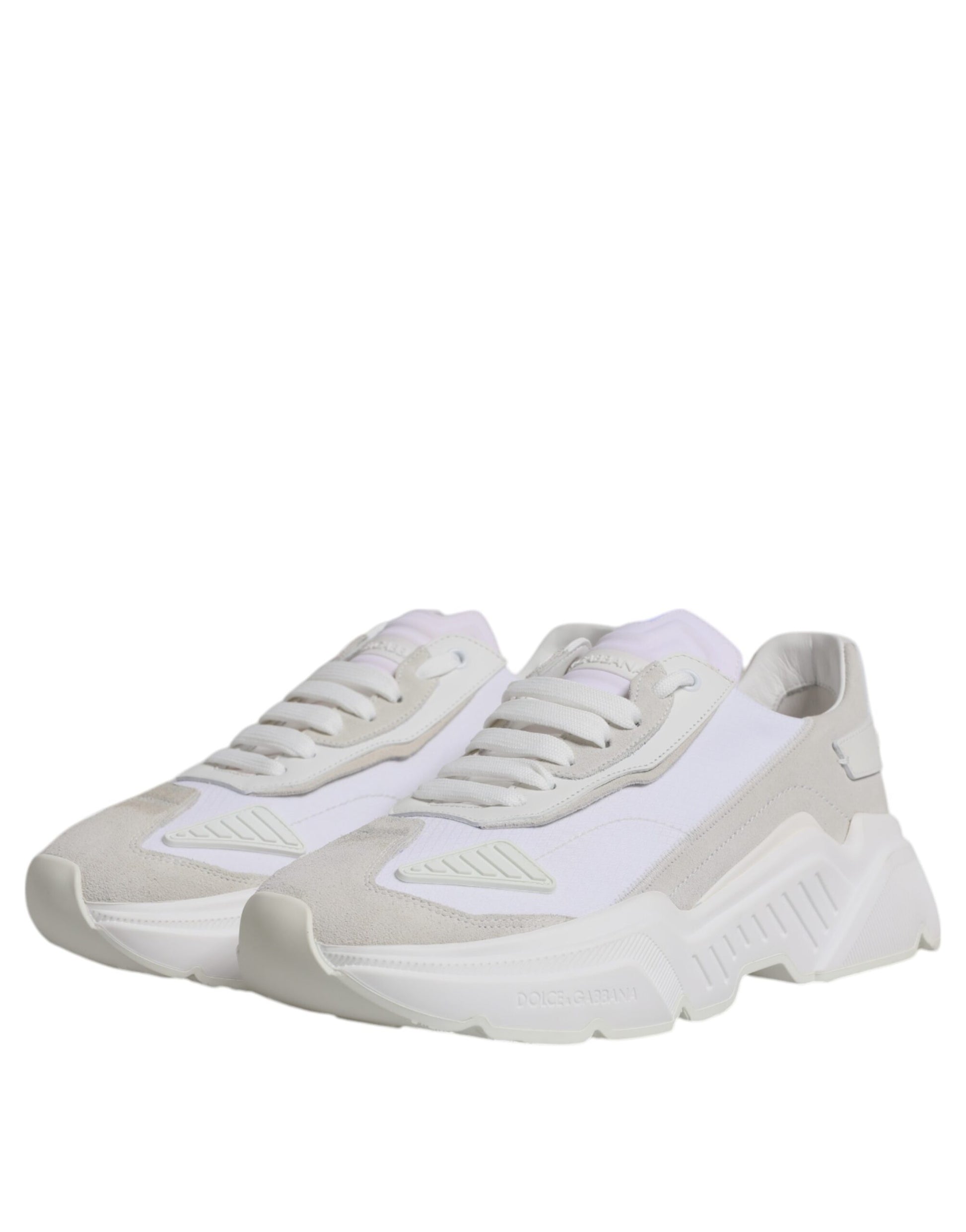Dolce & Gabbana White Leather Daymaster Low Top Sneakers Shoes Dolce & Gabbana