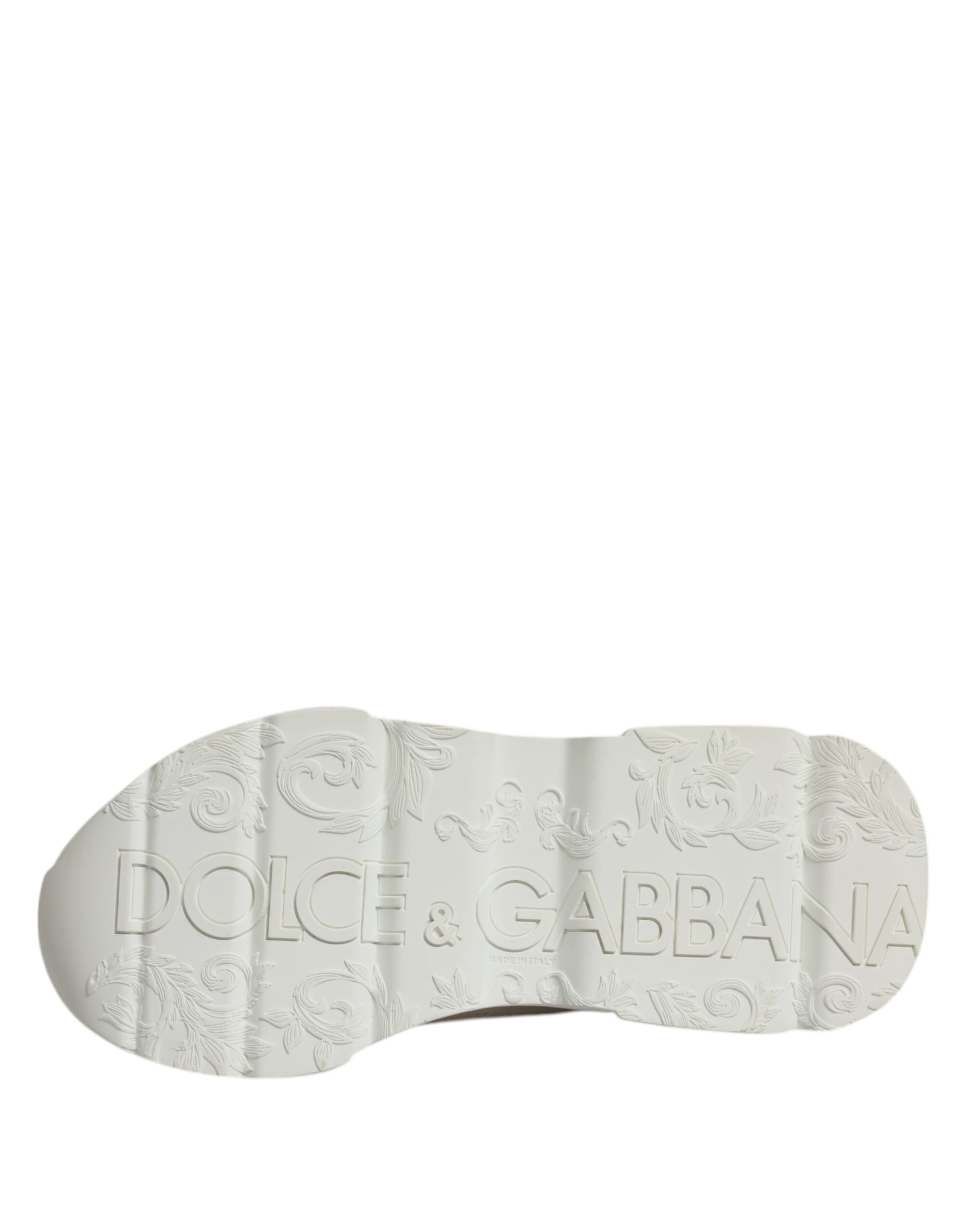 Dolce & Gabbana White Leather Daymaster Low Top Sneakers Shoes Dolce & Gabbana