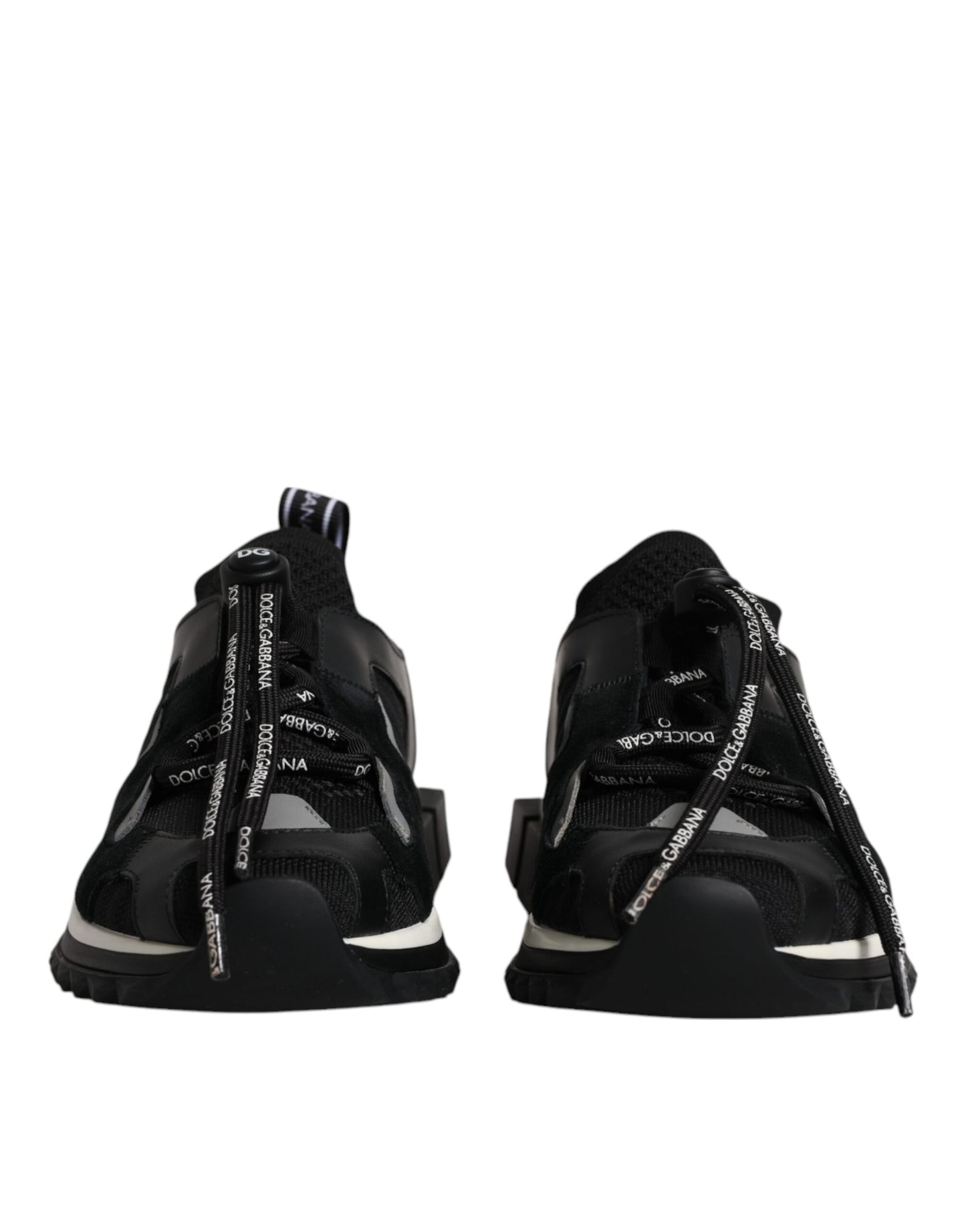 Dolce & Gabbana Black White Logo Sorrento Mens Sneakers Shoes Dolce & Gabbana