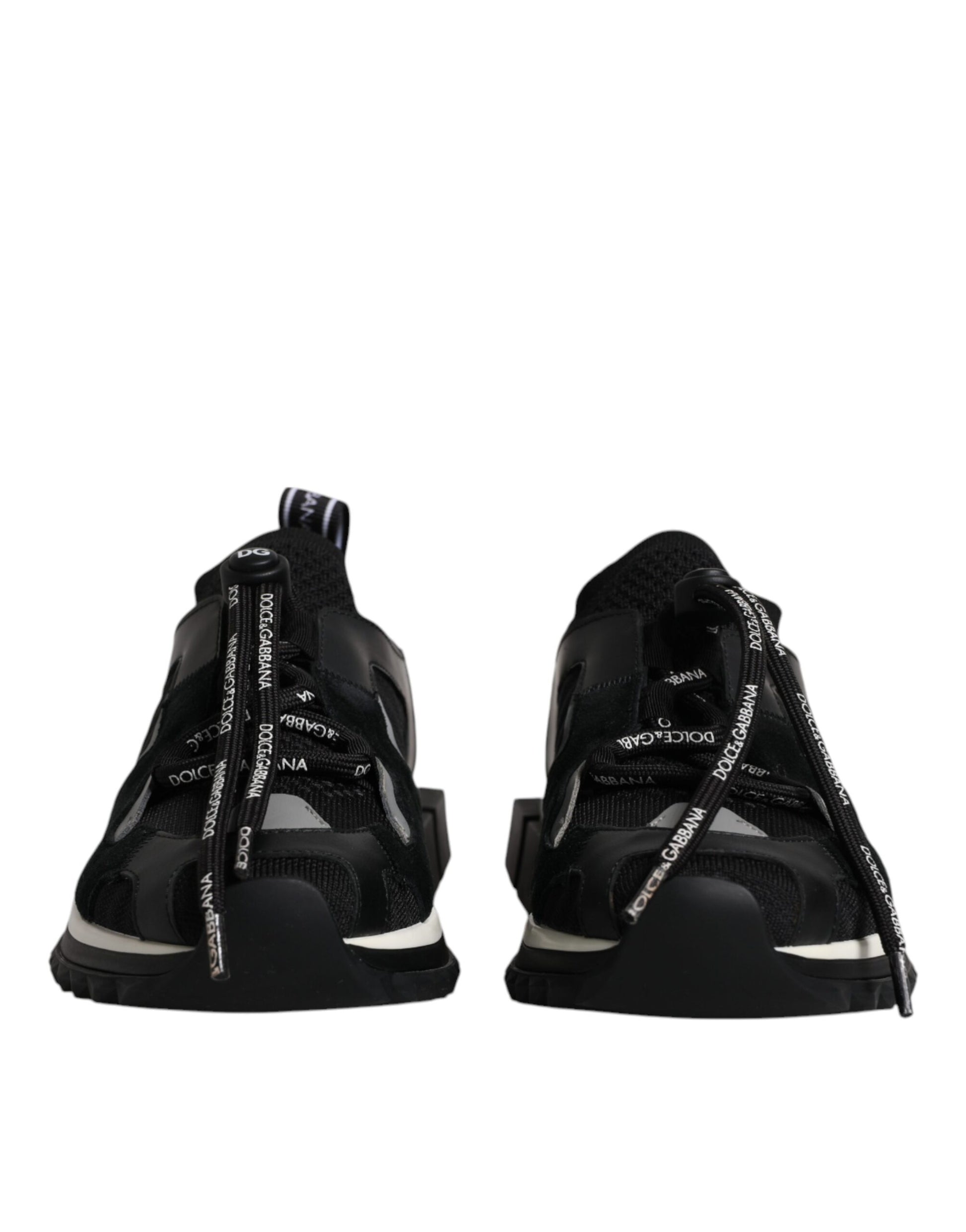 Dolce & Gabbana Black White Logo Sorrento Mens Sneakers Shoes Dolce & Gabbana