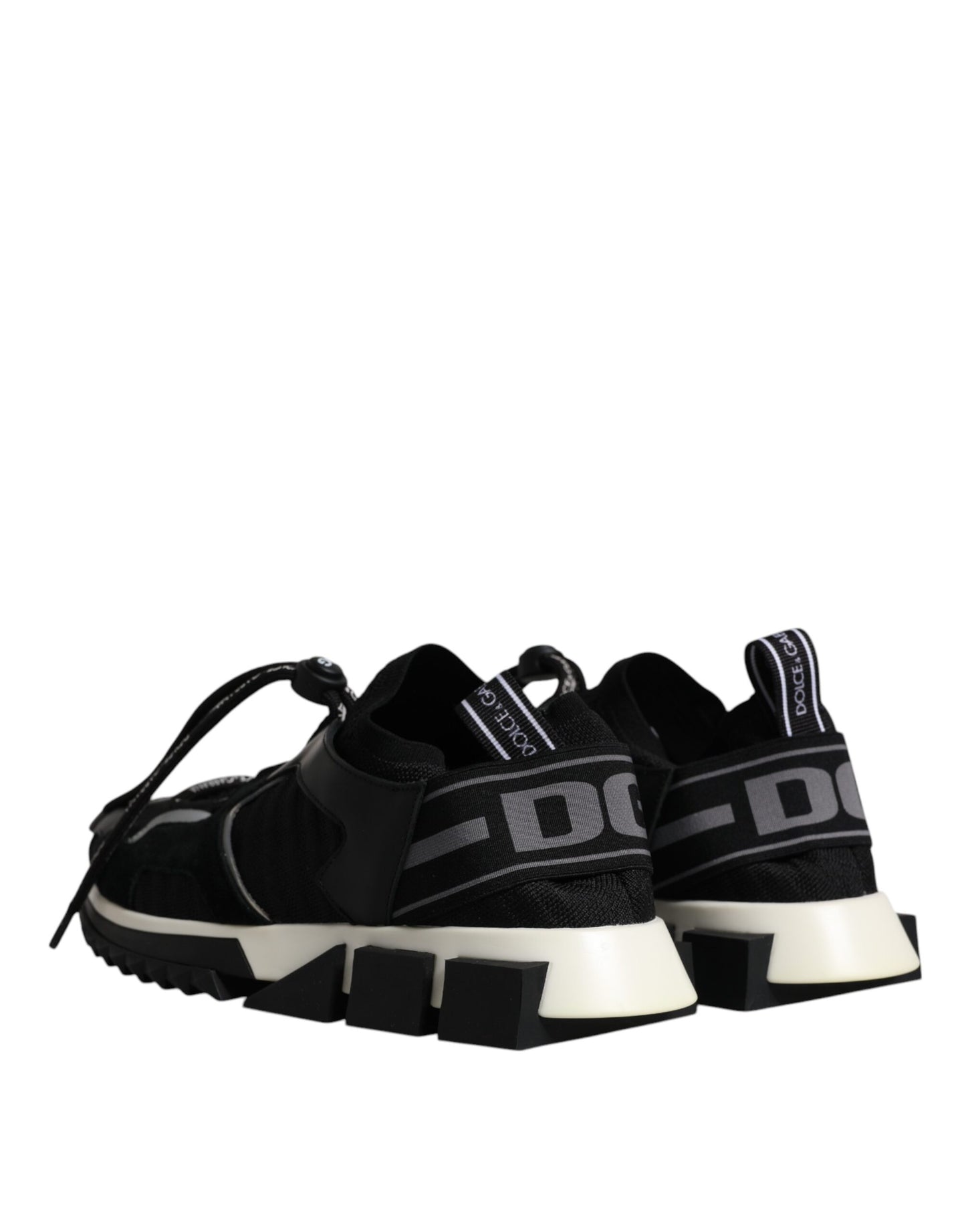 Dolce & Gabbana Black White Logo Sorrento Mens Sneakers Shoes Dolce & Gabbana