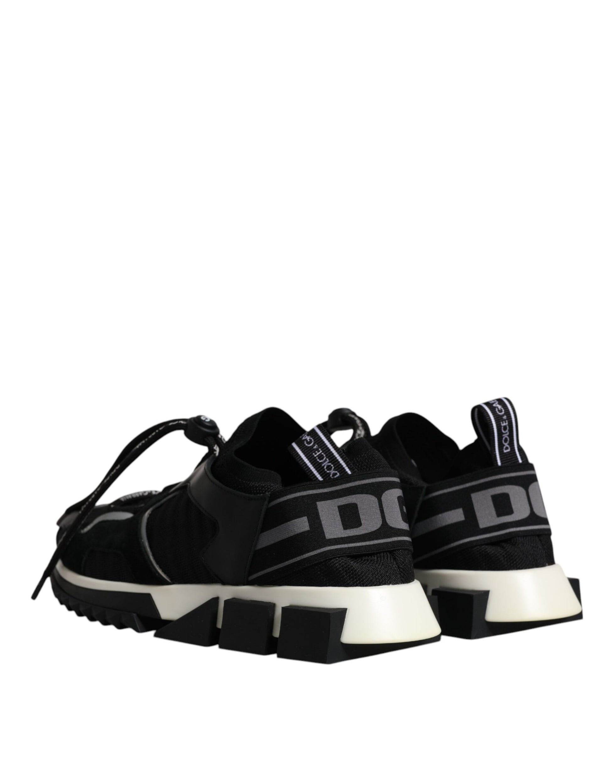 Dolce & Gabbana Black White Logo Sorrento Mens Sneakers Shoes Dolce & Gabbana