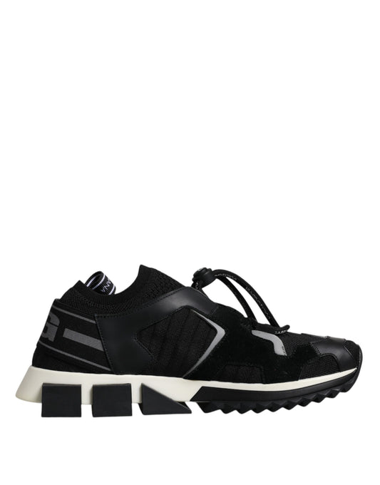 Dolce & Gabbana Black White Logo Sorrento Mens Sneakers Shoes Dolce & Gabbana