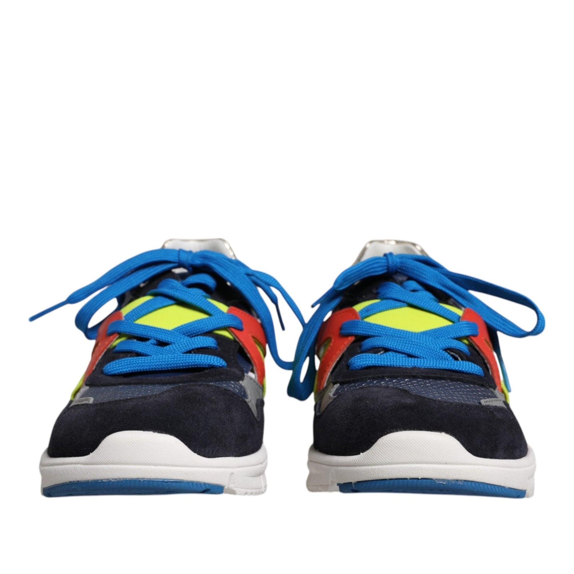 Dolce & Gabbana Multicolor Leather Suede Low Top Sneakers Shoes Dolce & Gabbana