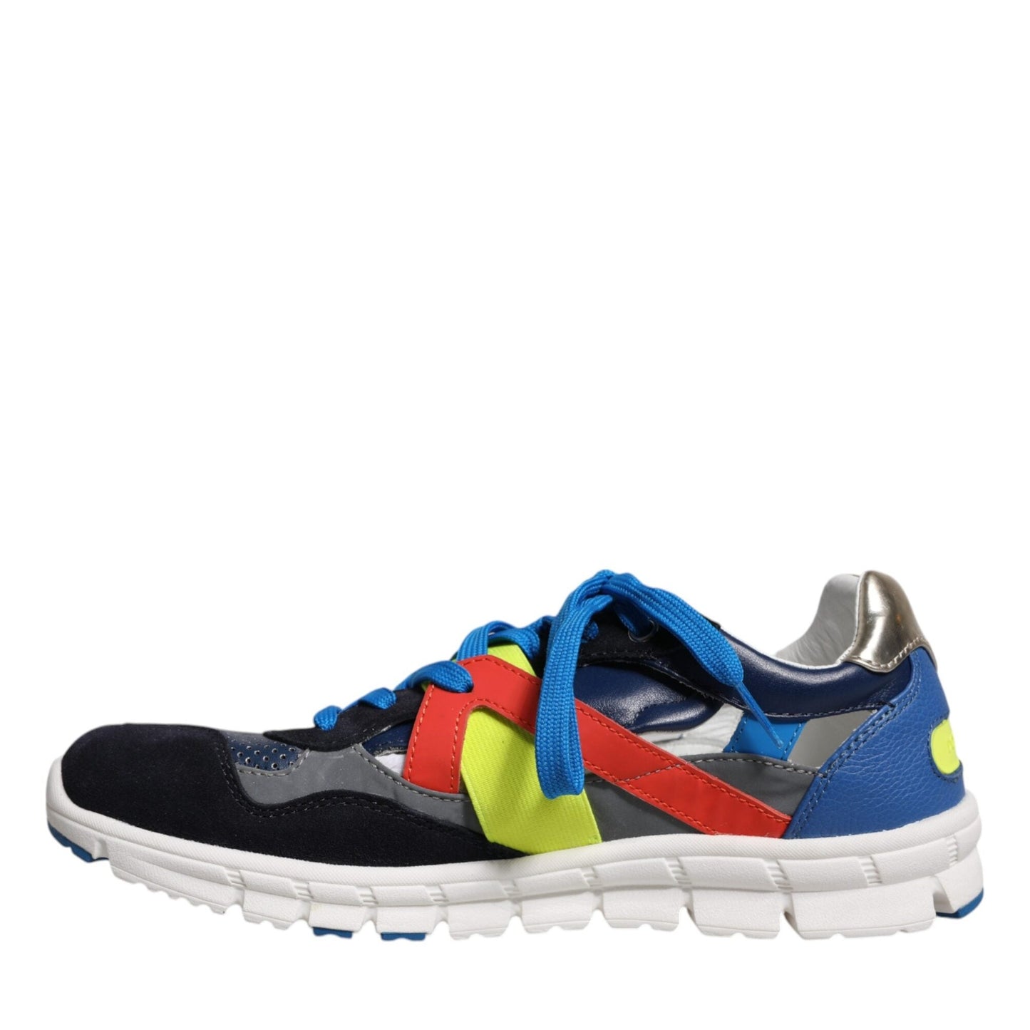 Dolce & Gabbana Multicolor Leather Suede Low Top Sneakers Shoes Dolce & Gabbana