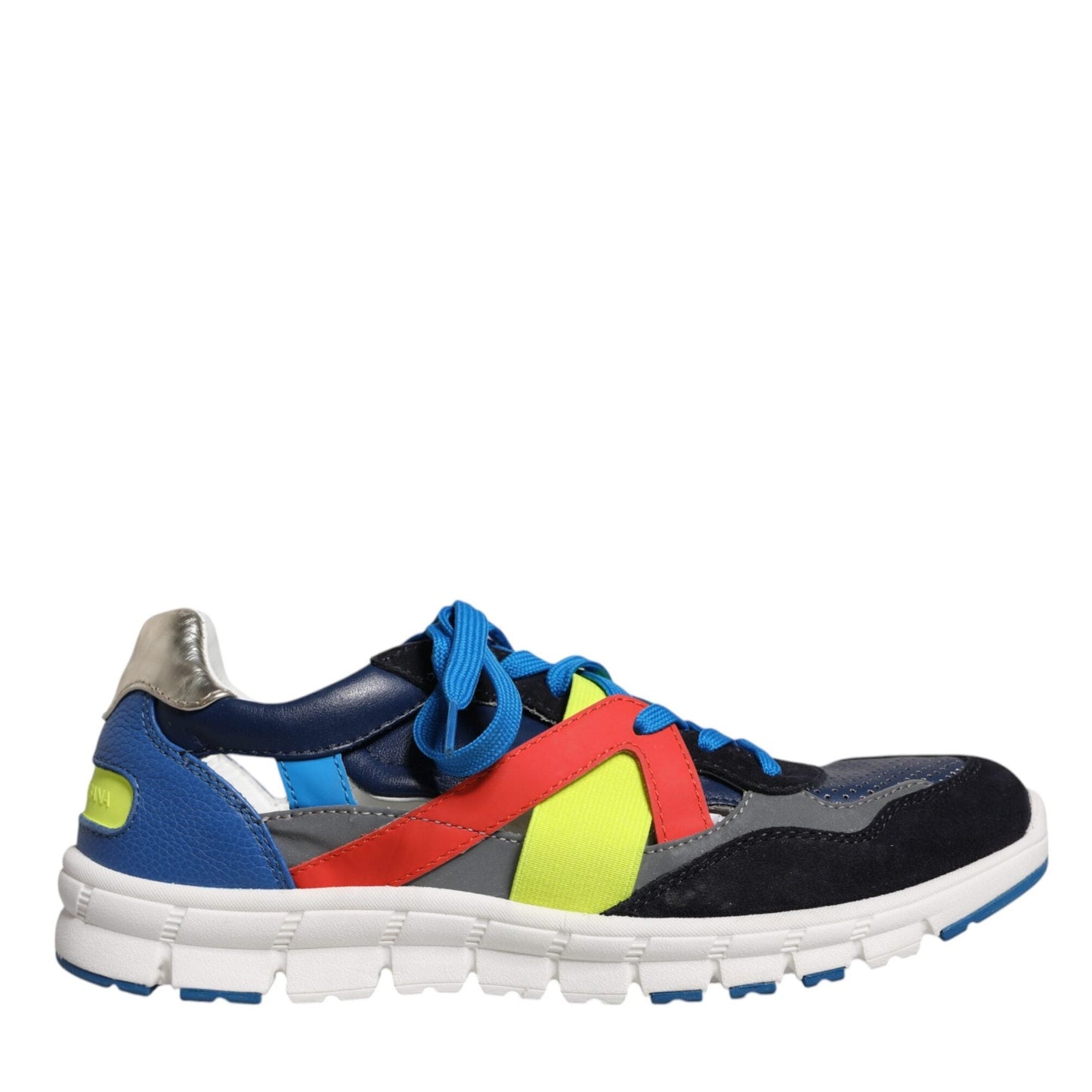 Dolce & Gabbana Multicolor Leather Suede Low Top Sneakers Shoes Dolce & Gabbana