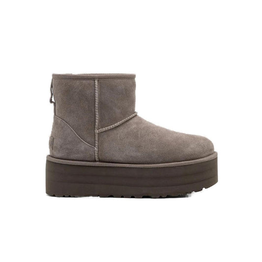 UGG Gray Suede Leather Ankle UGG
