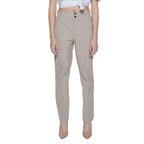 Beige Street One cropped pants made of polyamide fabric, featuring a stylish, comfortable fit for casual wear.