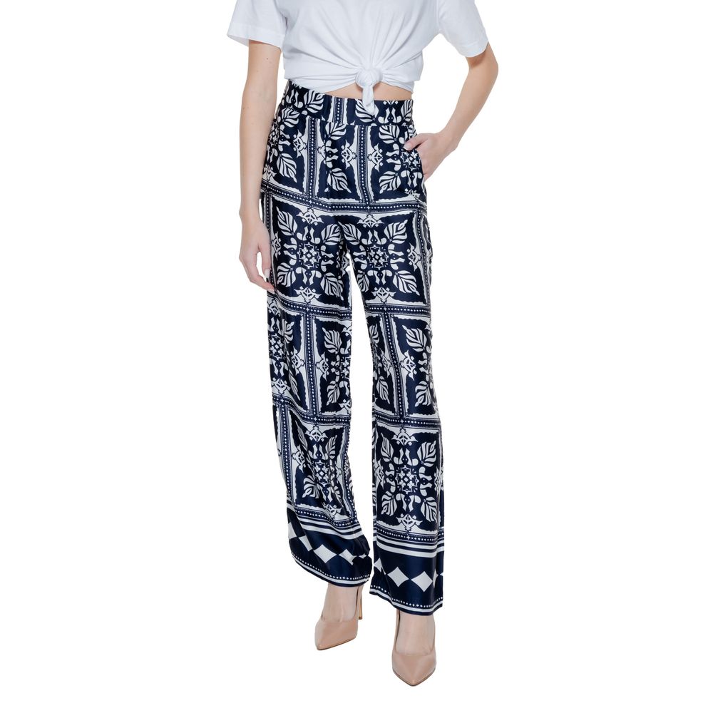Street One Blue Viscose Pant Street One