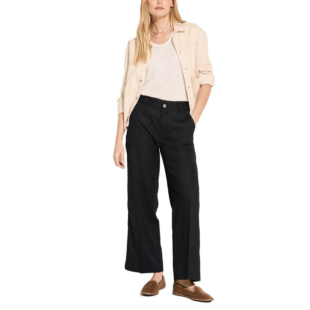 Street One Black Linen Pant Street One