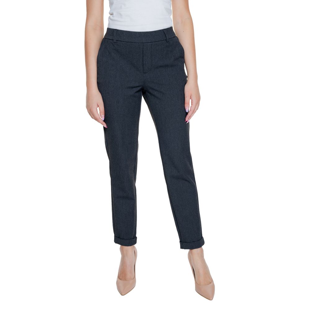 Vero Moda Gray Polyester Pant Vero Moda