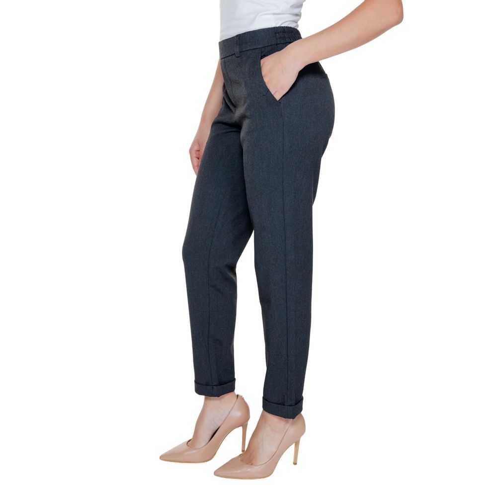 Vero Moda Gray Polyester Pant Vero Moda