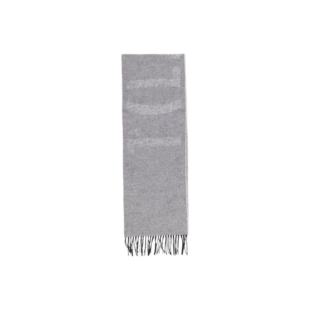 Alviero Martini Prima Classe Gray Cotton Scarf Alviero Martini Prima Classe