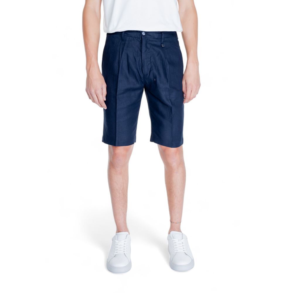 Antony Morato Blue Linen Bermuda Antony Morato