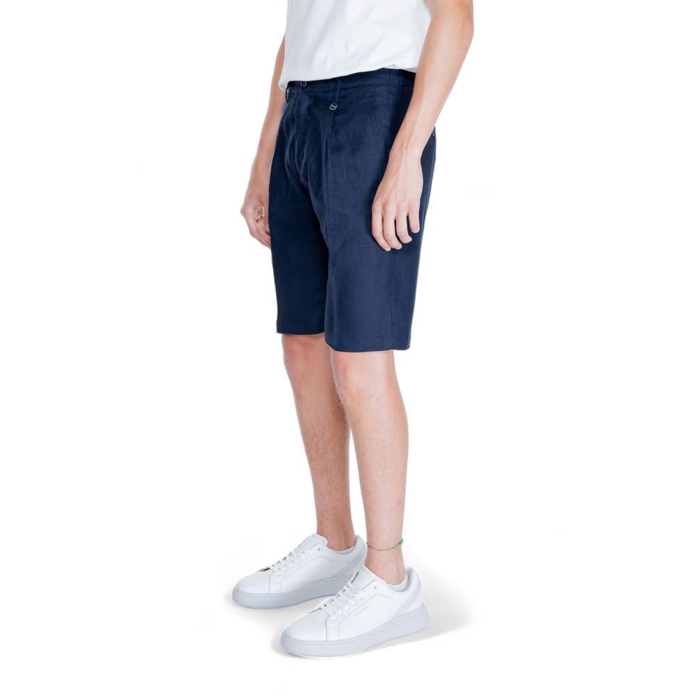 Antony Morato Blue Linen Bermuda Antony Morato