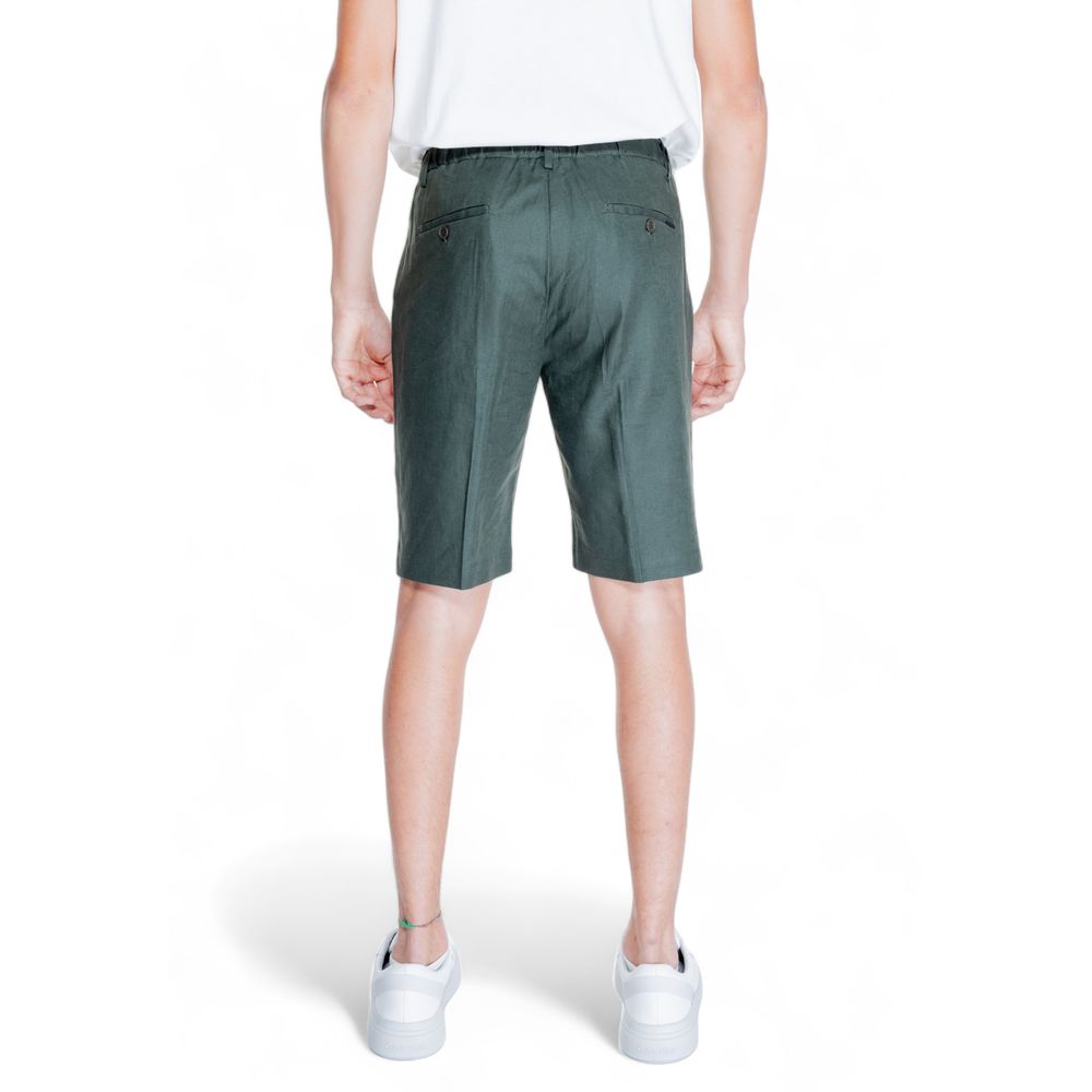 Antony Morato Green Linen Bermuda Antony Morato