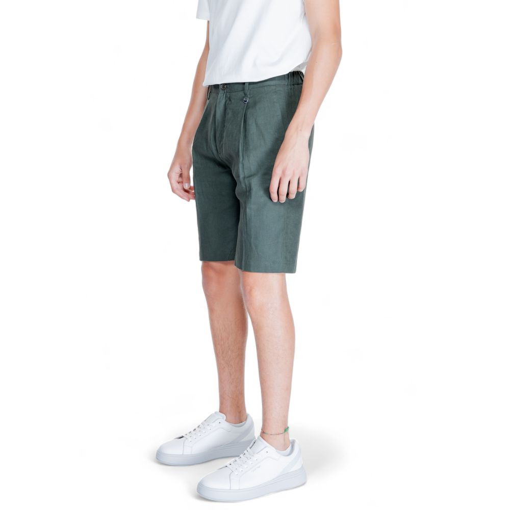 Antony Morato Green Linen Bermuda Antony Morato