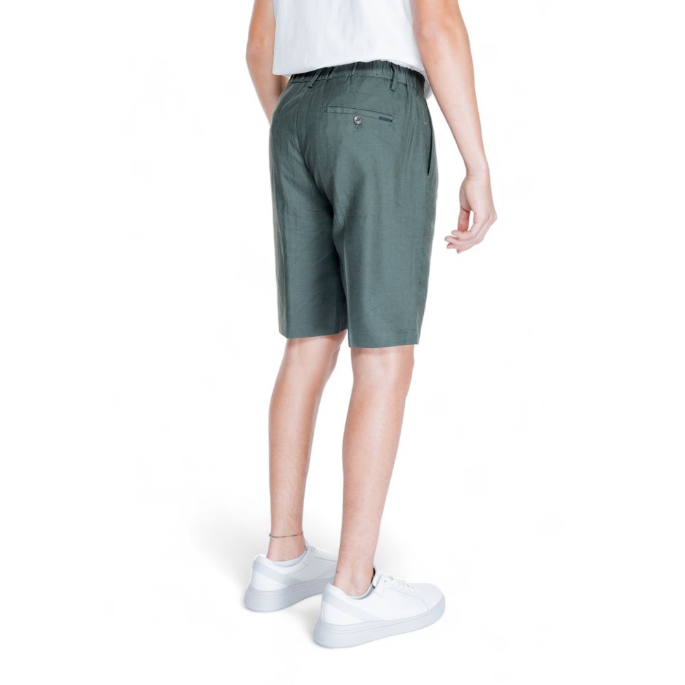 Antony Morato Green Linen Bermuda Antony Morato