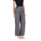 Jacqueline De Yong Gray Polyester Casual Pants