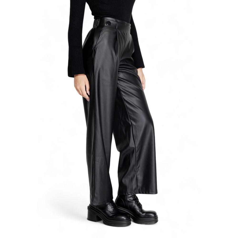 Jacqueline De Yong Black Polyester Pant Jacqueline De Yong