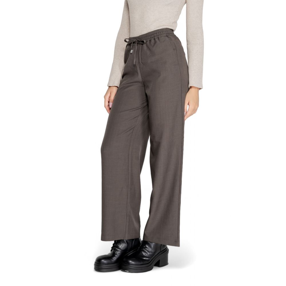 Only Gray Polyester Pant Only