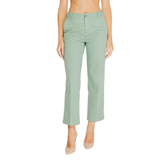 Street One Turquoise Cotton Pant Street One