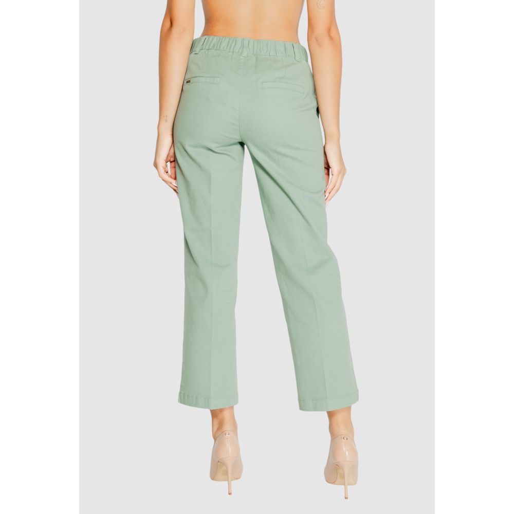 Street One Turquoise Cotton Pant Street One